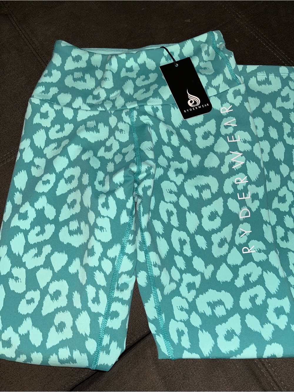 Ryderwear Teal Leopard-Print Kids Pajama Bottoms